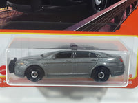 2021 Matchbox Ford Police Interceptor Metalflake Grey Die Cast Toy Car Vehicle New in Package