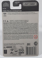 2021 Matchbox Ford Police Interceptor Metalflake Grey Die Cast Toy Car Vehicle New in Package