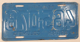 Vintage 1965 Beautiful British Columbia White Letter Light Blue Vehicle Automobile License Plate Tag 465 078