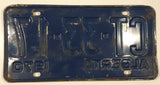 1970 Alberta Dark Blue with White Letters Vehicle License Plate CT 33 17