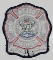 Delta British Columbia Fire Rescue Emergency Services Fabric Shoulder Patch Badge
