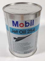 Mobil Jet Oil 254 946 mL 1 U.S. Quart Metal Can Full