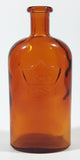 Vintage Style THT 2004 RE 1884 5 1/2" Tall Embossed Brown Amber Glass Apothecary Chemist Medicine Bottle