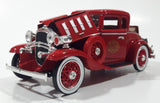 National Motor Museum Mint 1932 Chevy Roadster Fire Chief Car Red Die Cast Toy Car Vehicle with COA