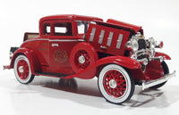 National Motor Museum Mint 1932 Chevy Roadster Fire Chief Car Red Die Cast Toy Car Vehicle with COA