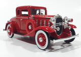 National Motor Museum Mint 1932 Chevy Roadster Fire Chief Car Red Die Cast Toy Car Vehicle with COA