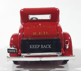 National Motor Museum Mint 1932 Chevy Roadster Fire Chief Car Red Die Cast Toy Car Vehicle with COA