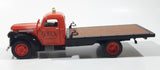 National Motor Museum Mint 1941 Chevy Flatbed Truck "Ajax" Orange Die Cast Toy Car Vehicle with COA