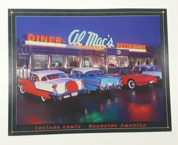 Al Mac's Diner Restaurant Lucinda Lewis Roadside America 12 1/2" x 16" Tin Metal Sign