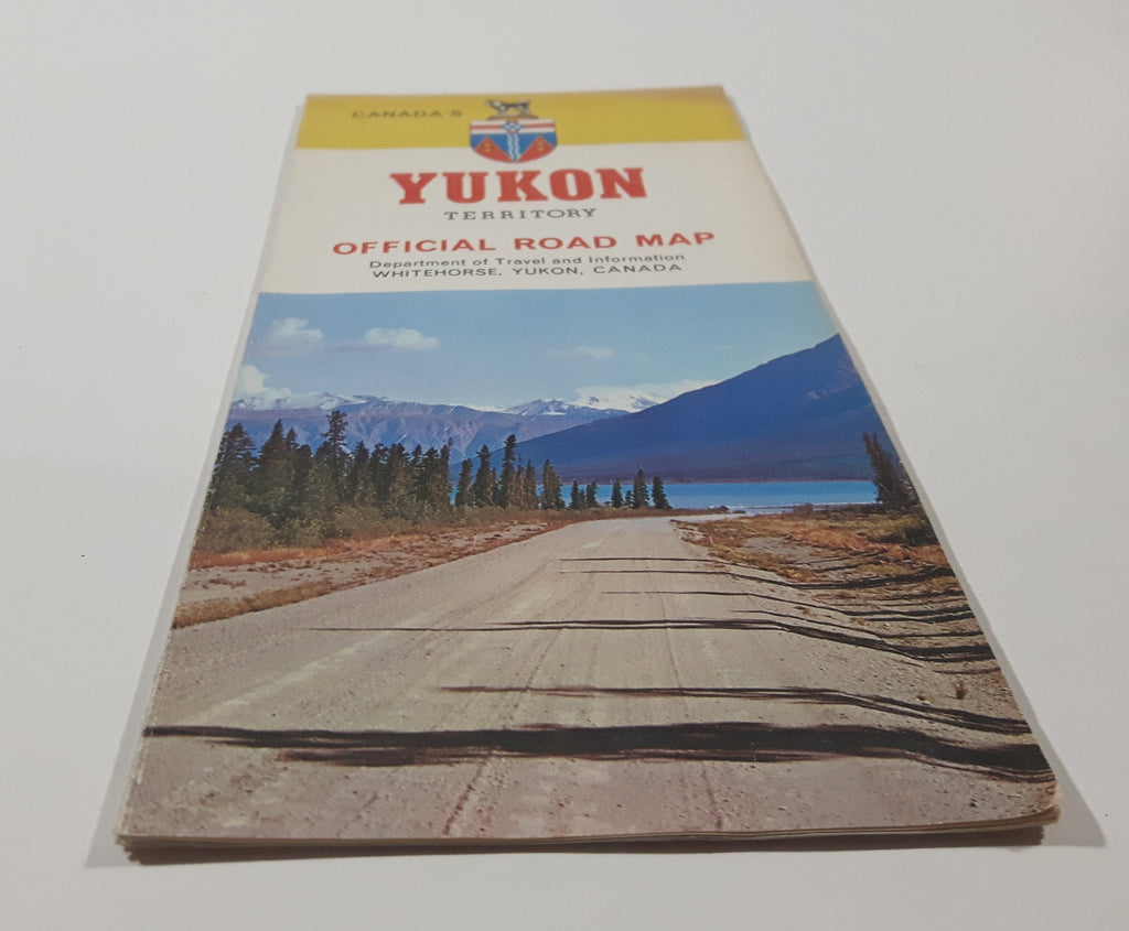 Vintage 1969 Rand McNally Canada's Yukon Territory Road Map 