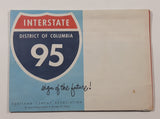 Vintage 1959 MCMLIX General Drafting Co. Rand McNally Interstate 95 District Of Columbia "sign of the future!" Road Map Portland Cement Association 33 West Grand Avenue Chicago 10, Illinois
