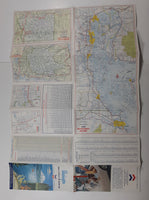 Vintage c. 1961 Chevron Dealers Standard Stations, Inc. Washington Points Of Interest and Touring Map