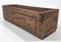 Antique Late 1800s Early 1900s Burn's & Co. Limited Burn's Spredeasy Cheese 2Lbs NET Wood Box Calgary, Canada