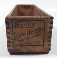 Antique Late 1800s Early 1900s Burn's & Co. Limited Burn's Spredeasy Cheese 2Lbs NET Wood Box Calgary, Canada