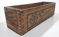 Antique Late 1800s Early 1900s Burn's & Co. Limited Burn's Spredeasy Cheese 2Lbs NET Wood Box Calgary, Canada