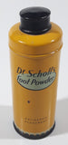 Vintage Dr Scholl's Foot Powder Antiseptic Deodorant 5 1/8" Tall Yellow Tin Metal Canister The Scholl Mfg. Co. Ltd Toronto Canada No. 20038