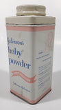 Vintage Johnson's Baby Powder Purest Protection 9 OZS. 6" Tall Tin Container Johnson & Johnson Limited Montreal EMPTY