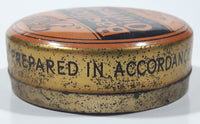 Antique Boots Pure Drug Co. Ltd Basilicon Oinment Resin Ointment B.P.C. 2 3/8" Wide Orange Tin Metal Canister Nottingham England