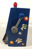 2008 Mars M&M's World Chocolate Candies 9" Tall Blue Plastic Slot Machine Candy Dispenser Lights and Sound