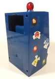 2008 Mars M&M's World Chocolate Candies 9" Tall Blue Plastic Slot Machine Candy Dispenser Lights and Sound