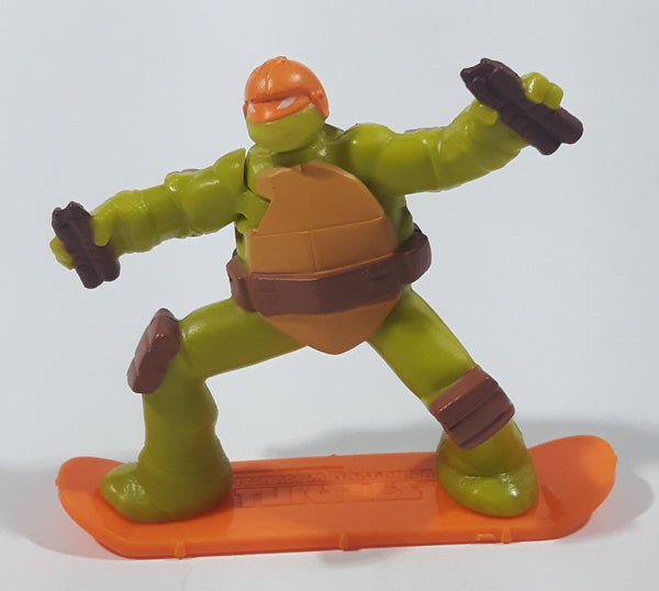 2013 McDonald's Nickelodeon TMNT Teenage Mutant Ninja Turtles Michaelangelo Snowboarder 3" Tall Toy Figure