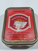 Vintage Niemeyer Macedonian Exotic Eastern Blend Deluxe Pipe Tobacco 2 oz. Tin Metal Container