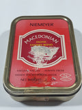 Vintage Niemeyer Macedonian Exotic Eastern Blend Deluxe Pipe Tobacco 2 oz. Tin Metal Container