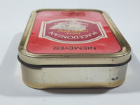 Vintage Niemeyer Macedonian Exotic Eastern Blend Deluxe Pipe Tobacco 2 oz. Tin Metal Container