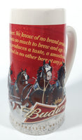 2013 Budweiser Holiday Stein Sights Of The Season 7" Tall Embossed Ceramic Beer Mug