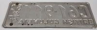 Vintage 1952 1953 British Columbia Silver with Black Letters Metal Vehicle License Plate Tag with Blue and White '53 Add-On Section C61 911