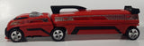 2002 Mattel Hot Wheels Semi Truck Auto Hauler Carrying Case Red 20 1/2" Long Plastic Die Cast Toy Car Vehicle