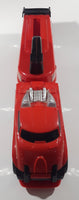 2002 Mattel Hot Wheels Semi Truck Auto Hauler Carrying Case Red 20 1/2" Long Plastic Die Cast Toy Car Vehicle