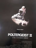 Original Vintage 1986 Poltergeist II The Other Side "They're Back" 27" x 40" Movie Theater Advertising Display Poster