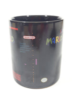 2017 Paladone SNES Super Nintendo Entertainment System Super Mario World 3 3/4" Tall Black Heat Change Ceramic Coffee Mug Cup