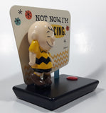 Hallmark Peanuts Charlie Brown "Not Now, I'm Dancing." Schulz 6 1/2" Tall Plastic and Metal Musical Display