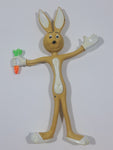 Bendable 5 1/4" Tall Rubber Bunny Rabbit Toy Figure