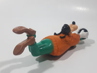 1992 Burger King Kid's Meal Disney Goof Troop Goofy with Bowling Ball 6" Long Pull Back Toy Figure
