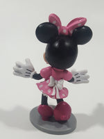 Disney Minnie Mouse Wearing Apron 3 1/4" Tall Toy Figure