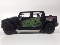 Maisto Marvel Comics The Incredible Hulk Hummer H2 Black 1/27 Scale Die Cast Toy Car Vehicle with Opening Doors Missing Parts