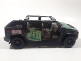 Maisto Marvel Comics The Incredible Hulk Hummer H2 Black 1/27 Scale Die Cast Toy Car Vehicle with Opening Doors Missing Parts