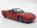 Burago Chevrolet Corvette Convertible Red 1/43 Scale Die Cast Toy Car Vehicle