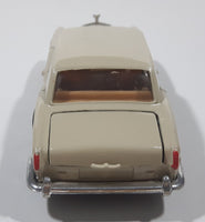 Vintage Corgi Rolls Royce Corniche Cream Beige and Brown Die Cast Toy Car Vehicle with Opening Doors Hood Trunk Made in Gt. Britain