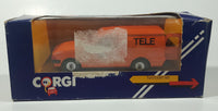 Vintage Corgi Ford Escort Van Tele Orange 1/36 Scale Die Cast Toy Car Vehicle with Box
