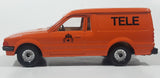 Vintage Corgi Ford Escort Van Tele Orange 1/36 Scale Die Cast Toy Car Vehicle with Box