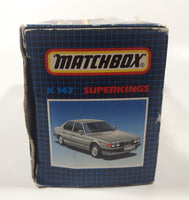 1992 Matchbox Super Kings K147 BMW 750il Teal Green Blue 1/43 Scale Die Cast Toy Car Vehicle with Opening Doors and Hood New with Box