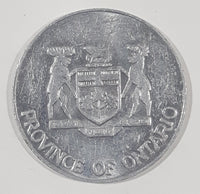 Vintage 1952 - 1977 Queen Elizabeth II Silver Jubilee Province of Ontario Metal Coin