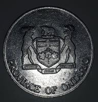 Vintage 1952 - 1977 Queen Elizabeth II Silver Jubilee Province of Ontario Metal Coin