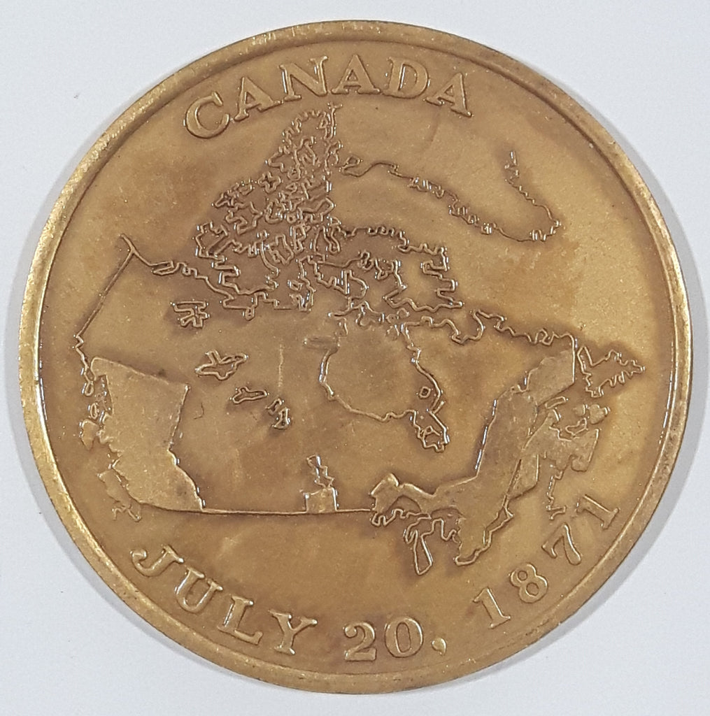 Vintage 1971 Centenary Of Confederation With Canada British Columbia J 