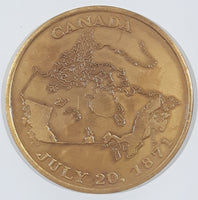 Vintage 1971 Centenary of Confederation with Canada British Columbia July 20, 1871 Metal Coin