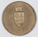 Vintage 1867 to 1967 Canada Confederation Brass Metal Coin
